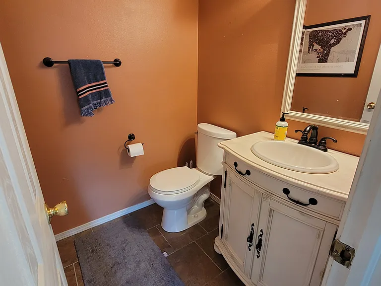 Half bath on lower level