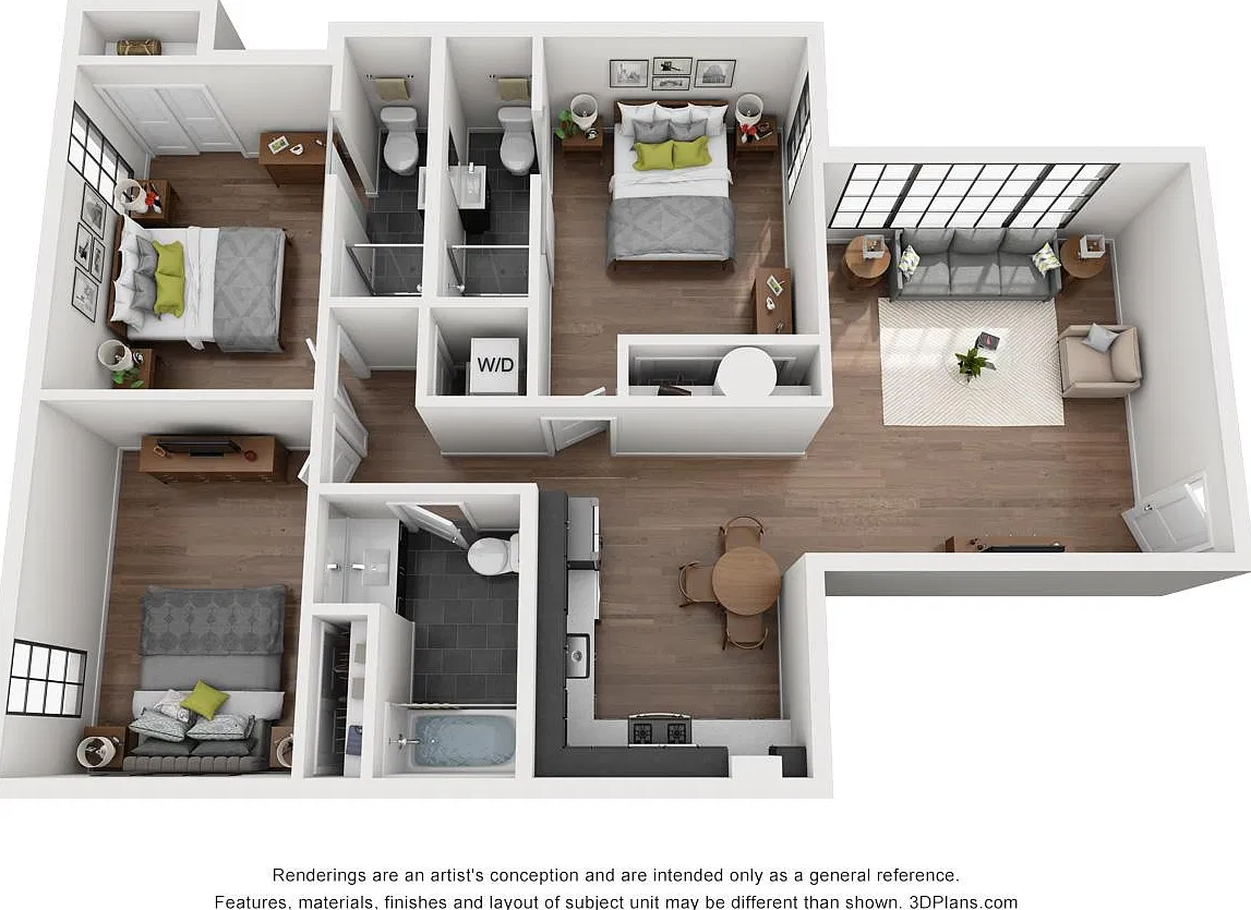 3 bed, 1250 sqft, $4,100 — Photo 3
