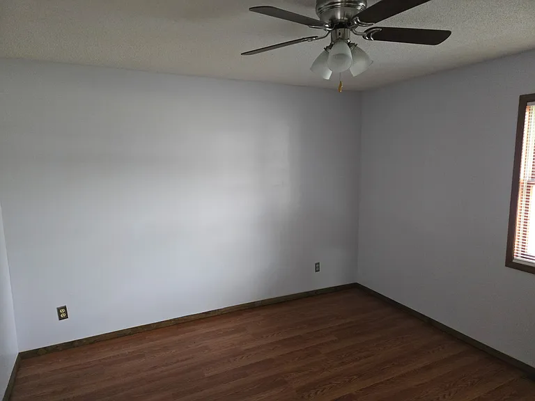 Bedroom 2 has a ceiling fan as well.