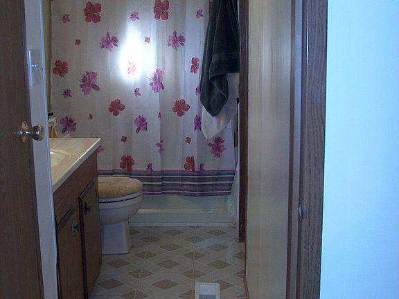 Master Bath with new marble countertops