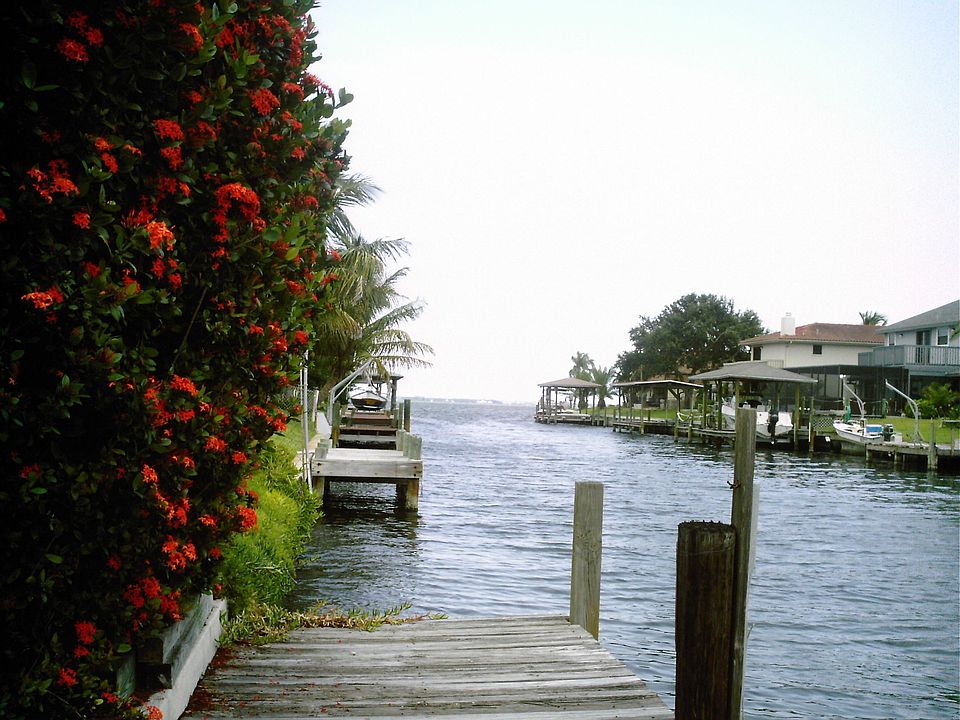 view from dock to river