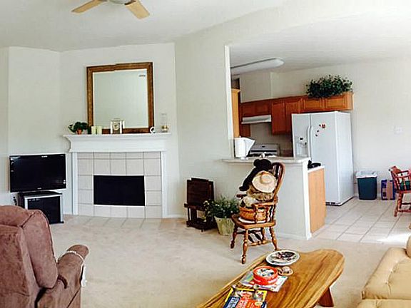 Spacious Living Room with Gas Log Fireplace