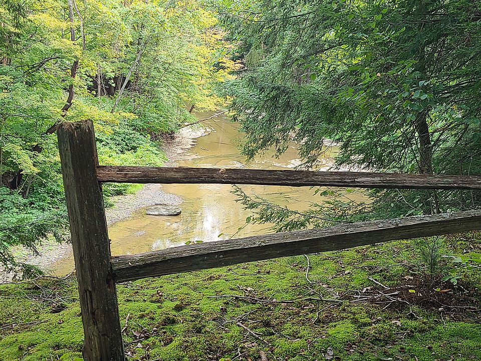 Cazenovia Creek borders lot
