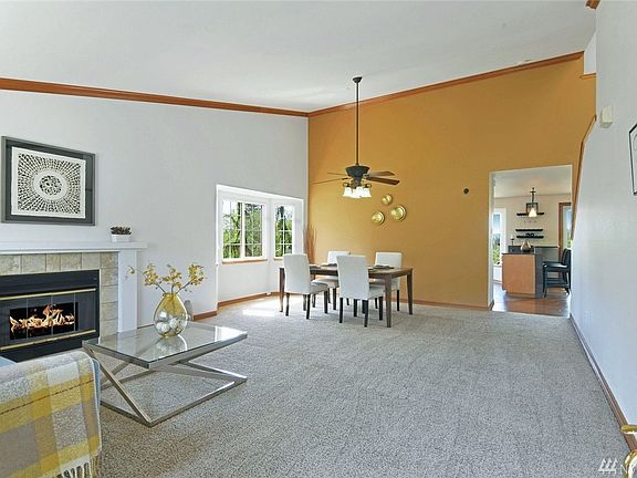 Bright Formal living and dining with high ceilings 