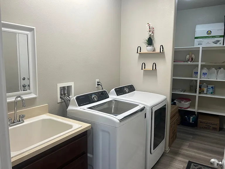 Laundry with sink