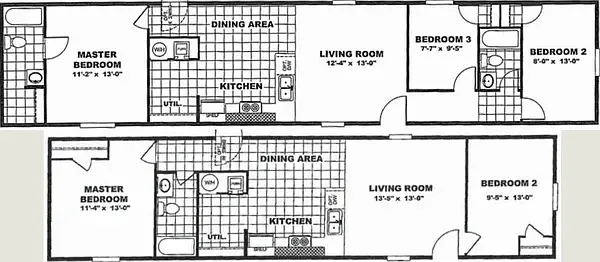 Floor plan 3 Bd 2 Ba