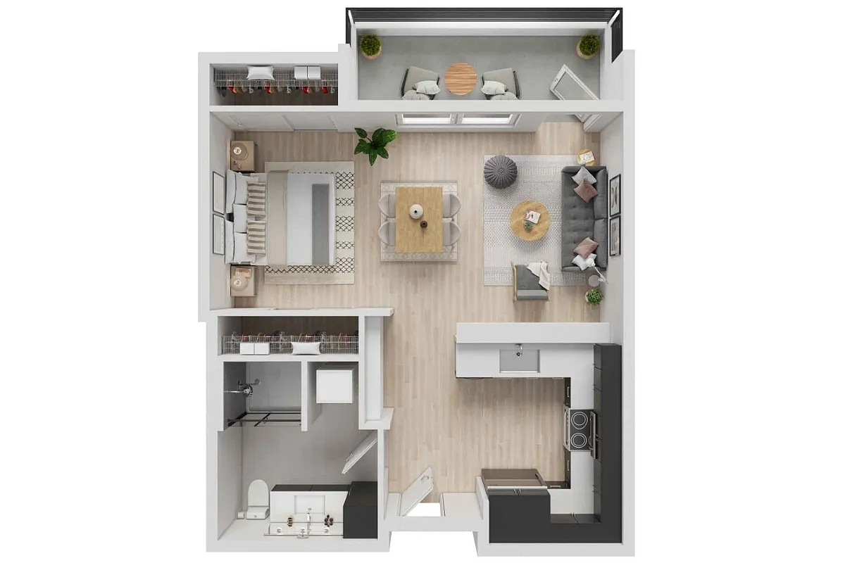 Floor plan Studio A