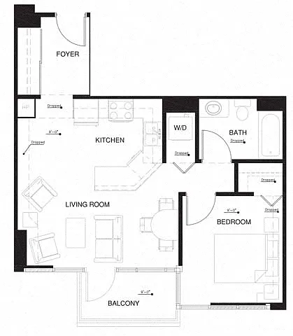Floor plan 1A w Balcony Renovation 2