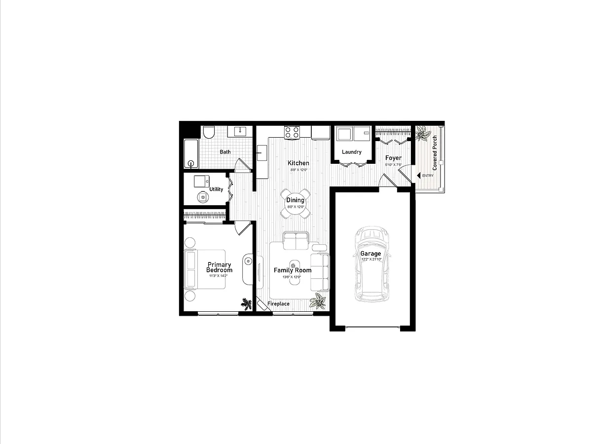 Floor plan Birdstone (A06)