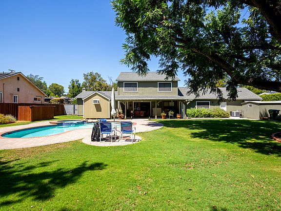Backyard with pool
