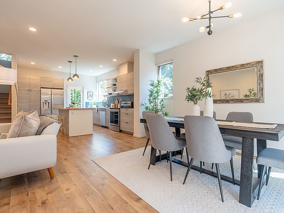 Living, dining, and kitchen