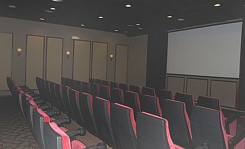 Movie theater at clubhouse