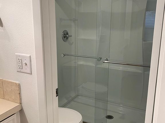 Updated single control large shower.