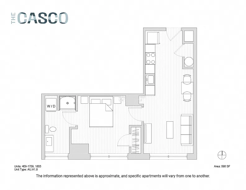 Floor plan The Casco - Great Diamond Island