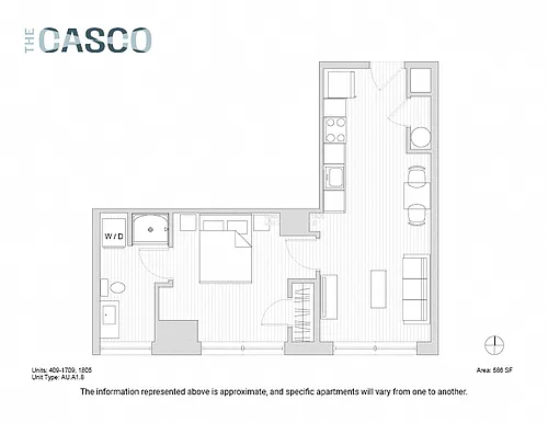 Floor plan The Casco - Great Diamond Island
