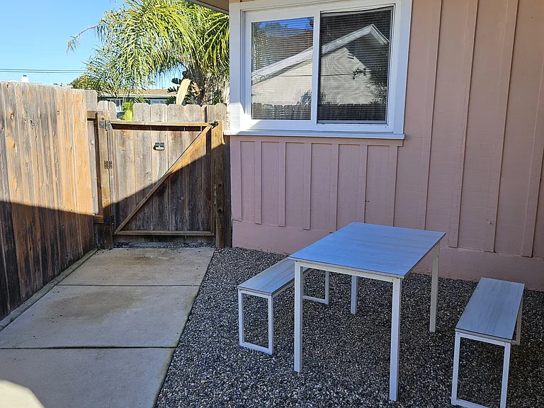 Additional dining/storage area.