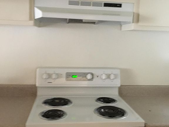 kitchen stove and vent