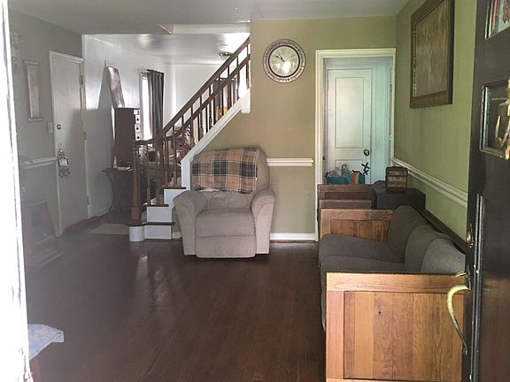 Living room with fireplace