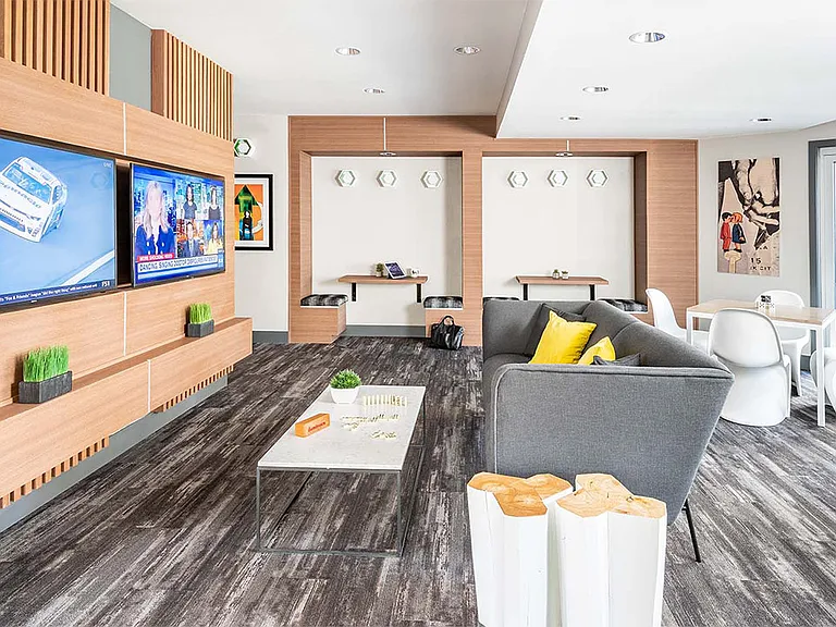 Apartment community Entertainment Room at Griffis Belltown in Seattle, Washington.