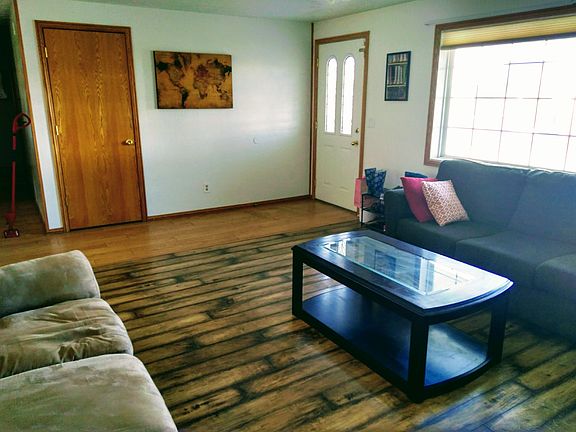 Coat closet/front room.