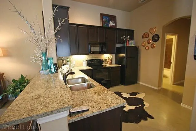 Model Home Kitchen, this property will have stainless applia