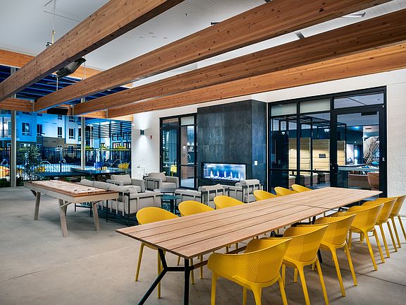 Patio Lounge with Ping Pong & Fireplace