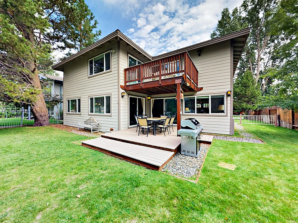 Rear of home; decks and BBQ