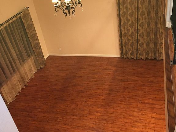 Living room, viewing from the stairs facing north
