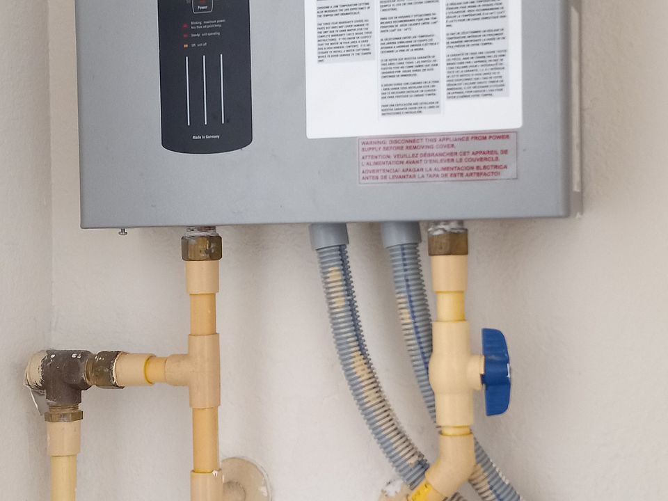 Tank less hot water heater