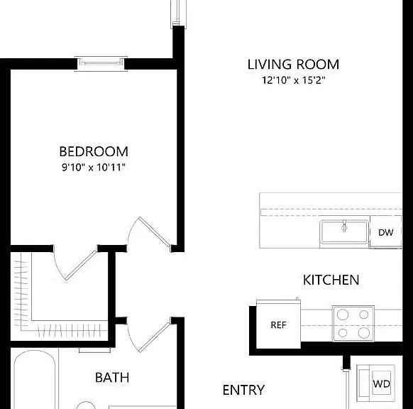 Elan Uptown Flats - B2 - 1 Beds - 1 Baths - 700 Sq. ft.