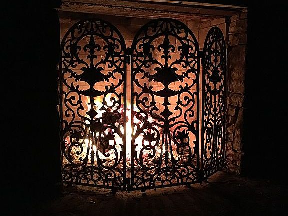 Large Outdoor Fireplace 