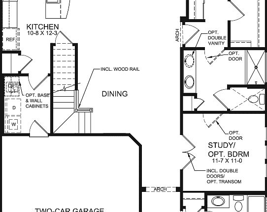 Alternate First Floor with Optional Loft