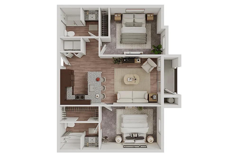 Floor plan Two Bedroom