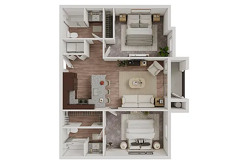 Floor plan Two Bedroom