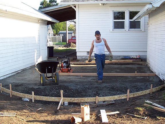 new deck area
