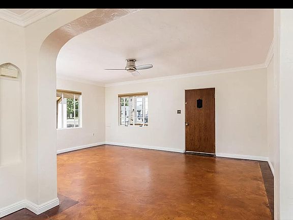 living room and front door