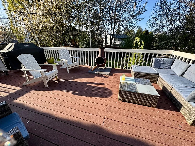 Back Deck Staged