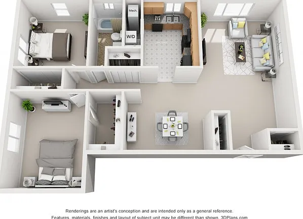 2 Bedroom 2 Bedroom