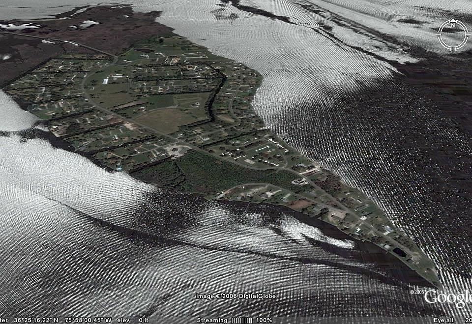Goggle Earth Photo of Bells Island