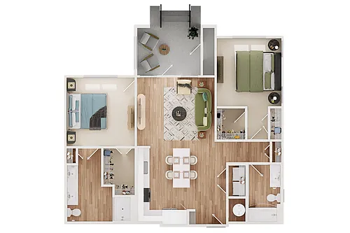 Floor plan 2A3