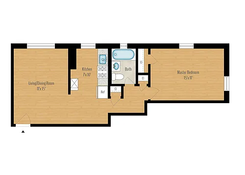 Floor plan 1 Bedroom