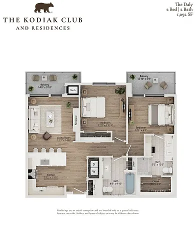 Floor plan The Daly