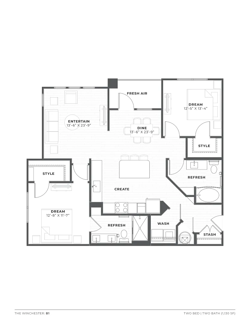 Floor plan B1