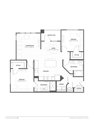 Floor plan B1