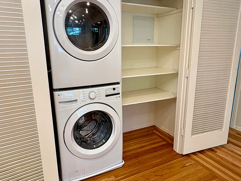 Brand new LG washer/dryer in unit
