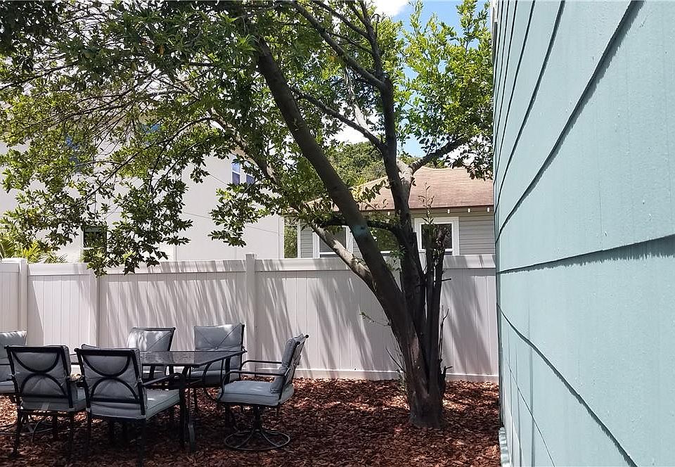 Several custom homes surround this rental property.