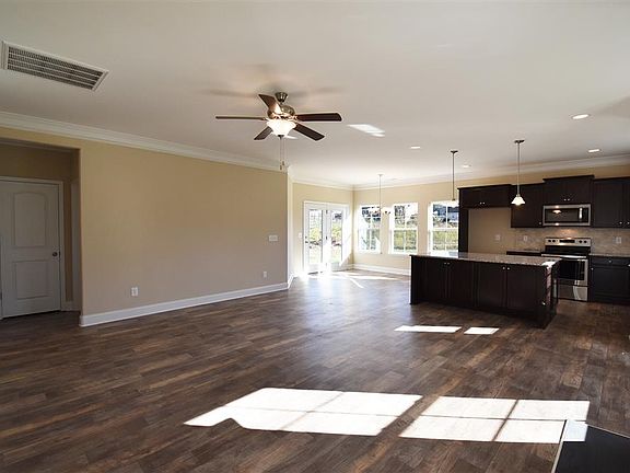 Family room with gas log fireplace