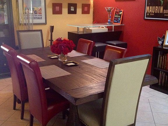 Dining room with bar