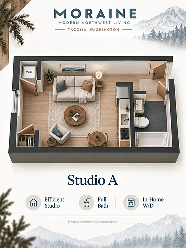 Floor plan Studio A