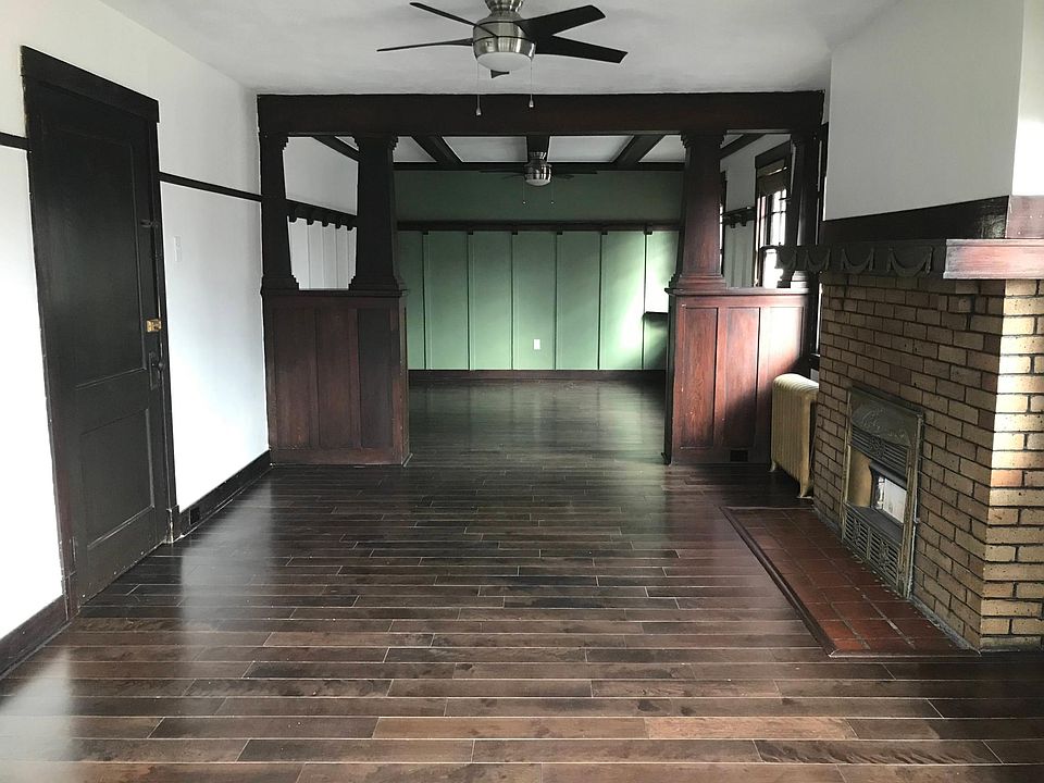 Living room and dining room